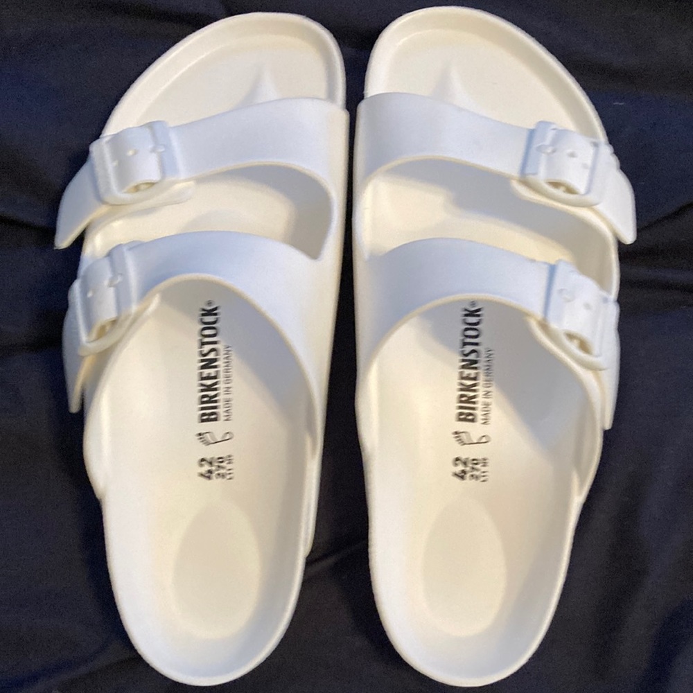 Selling my Brand New White Birkenstock Sandals